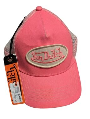NWT Pink Van Dutch Snap Back Hat